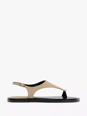 Zara Suede Taupe Sandals | Size 7.5